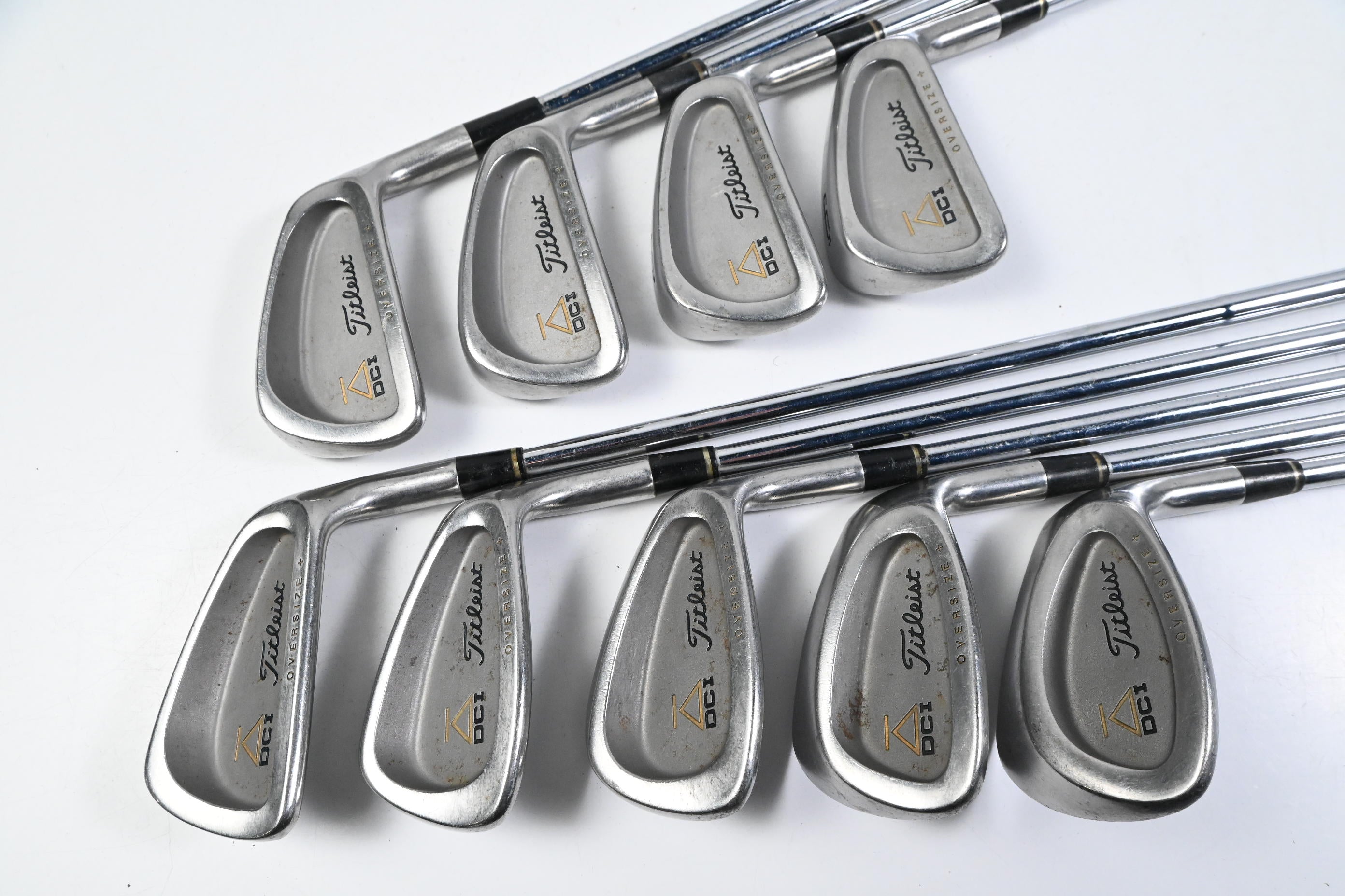 Titleist DCI Oversize+ Gold Irons / 3-PW+SW / Regular Flex Tri-Spec Shafts