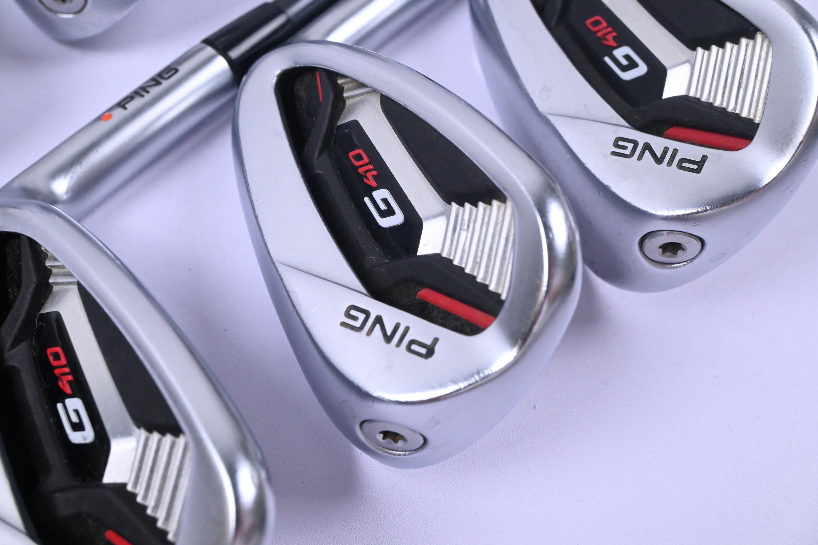 Ping G410 Irons / 7-PW+SW+LW / Orange Dot / Regular Flex Ping Alta CB Red Shafts