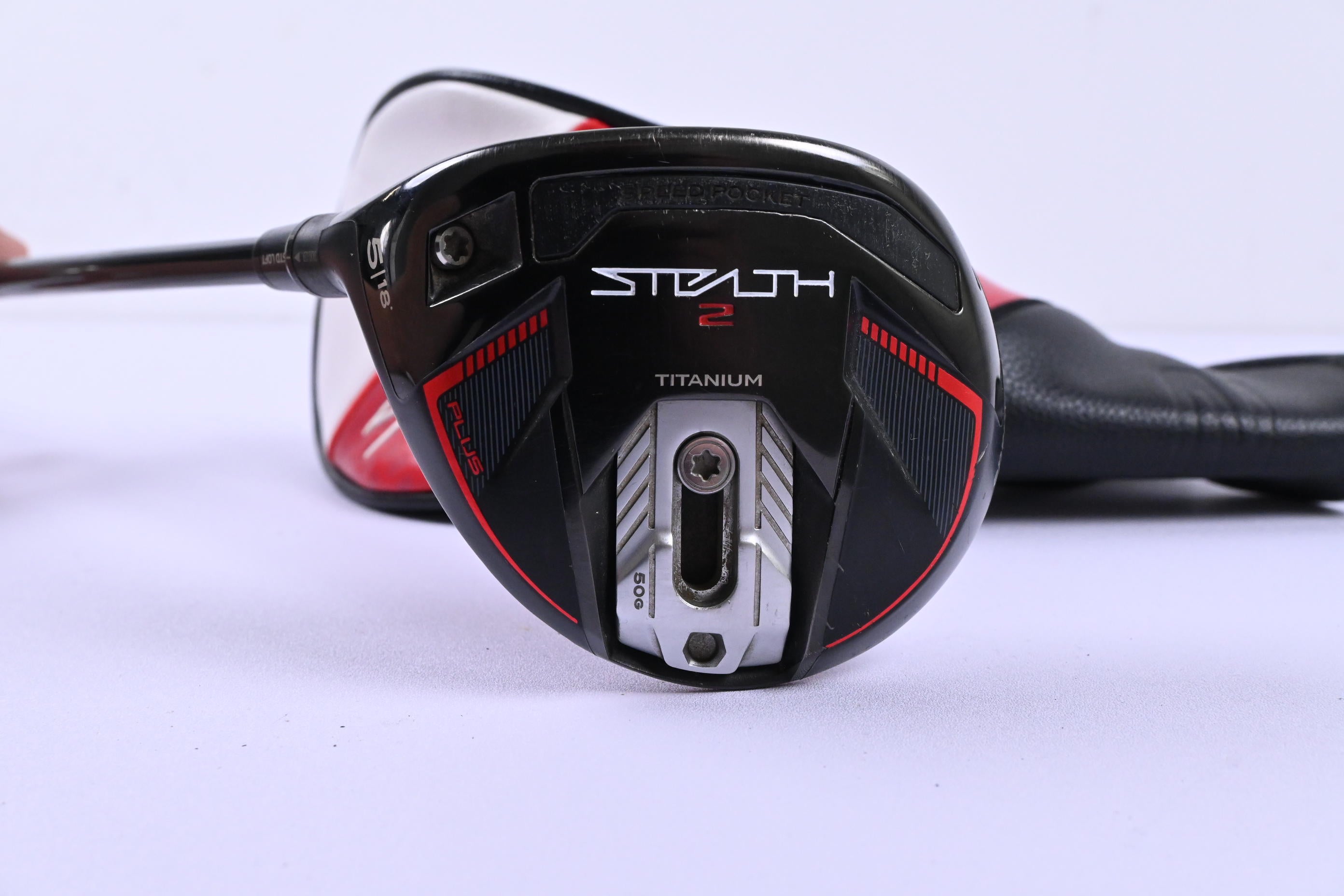 Left Hand Taylormade Stealth 2 Plus #5 Wood / 18 Degree / Stiff Flex Red 75