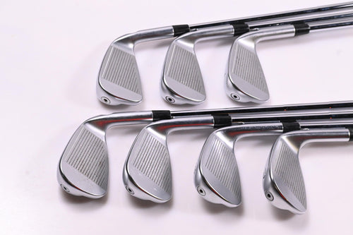 Left Hand Ping i530 Irons / 5-PW+GW / Silver Dot / Stiff Flex Dynamic Gold Mid