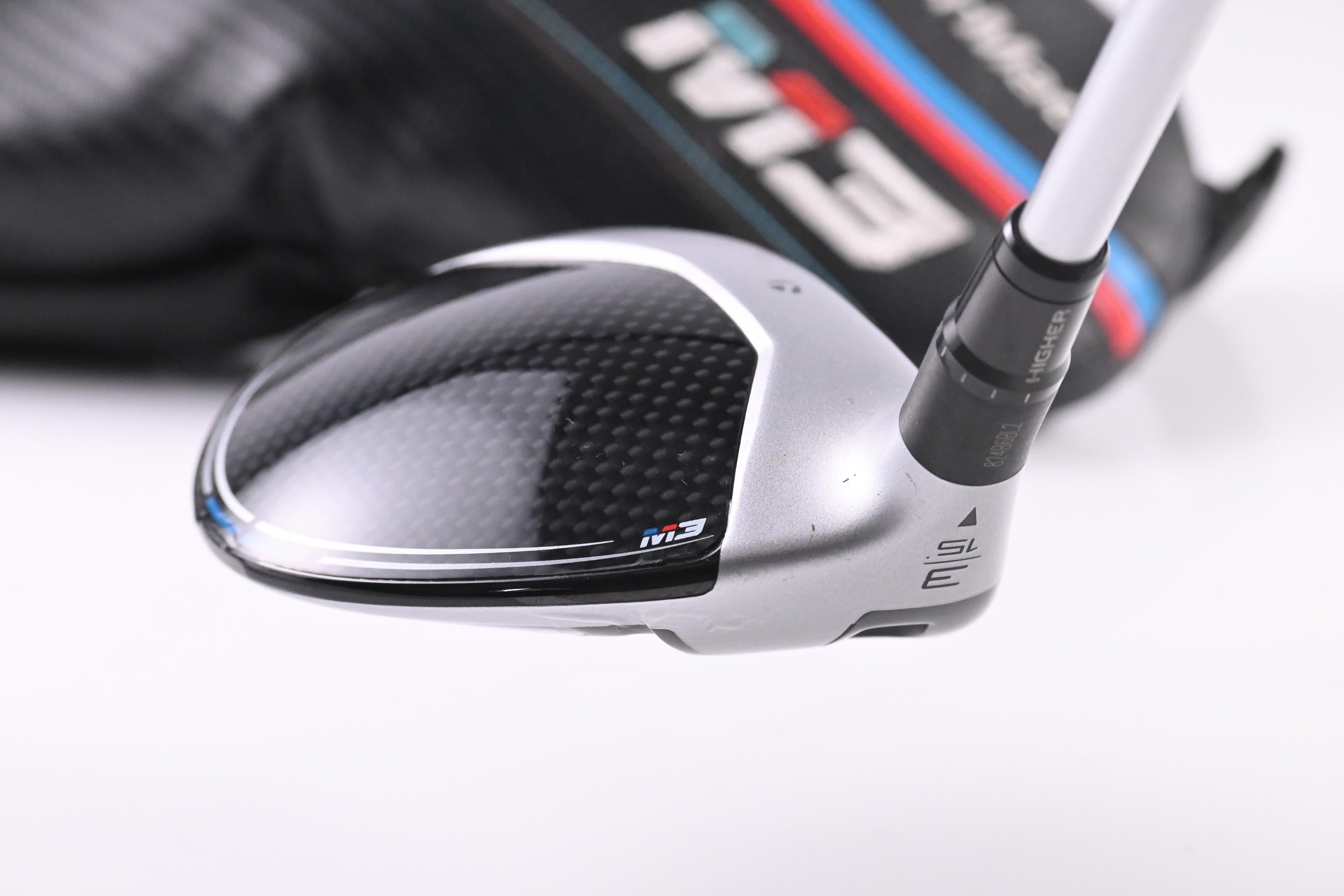 Left Hand Taylormade M3 #3 Wood / 15 Degree / Regular Flex Tensei CK Blue 65