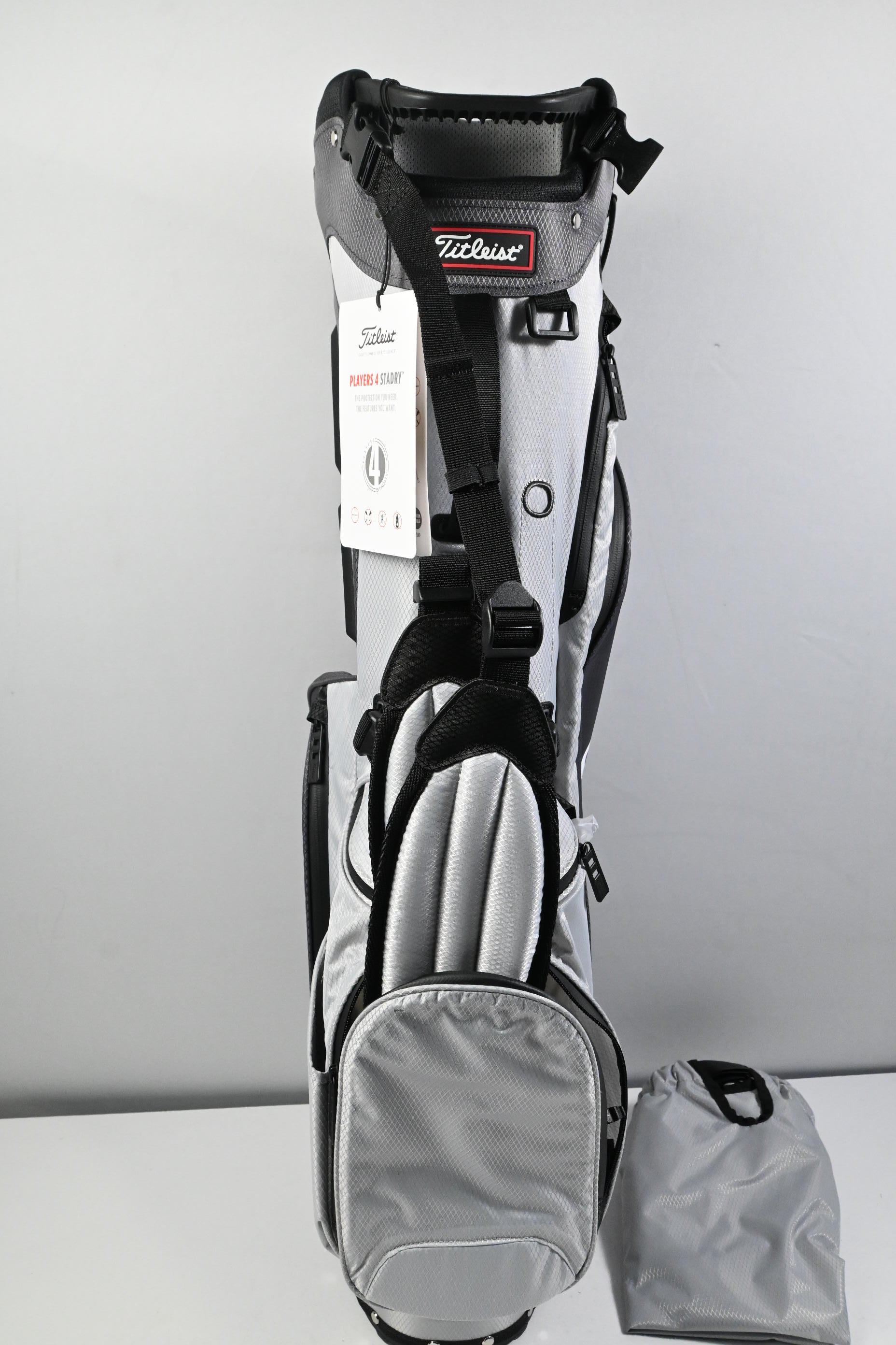 Titleist Players 4 StaDry Stand Bag / 4-Way Divider / Grey, Silver