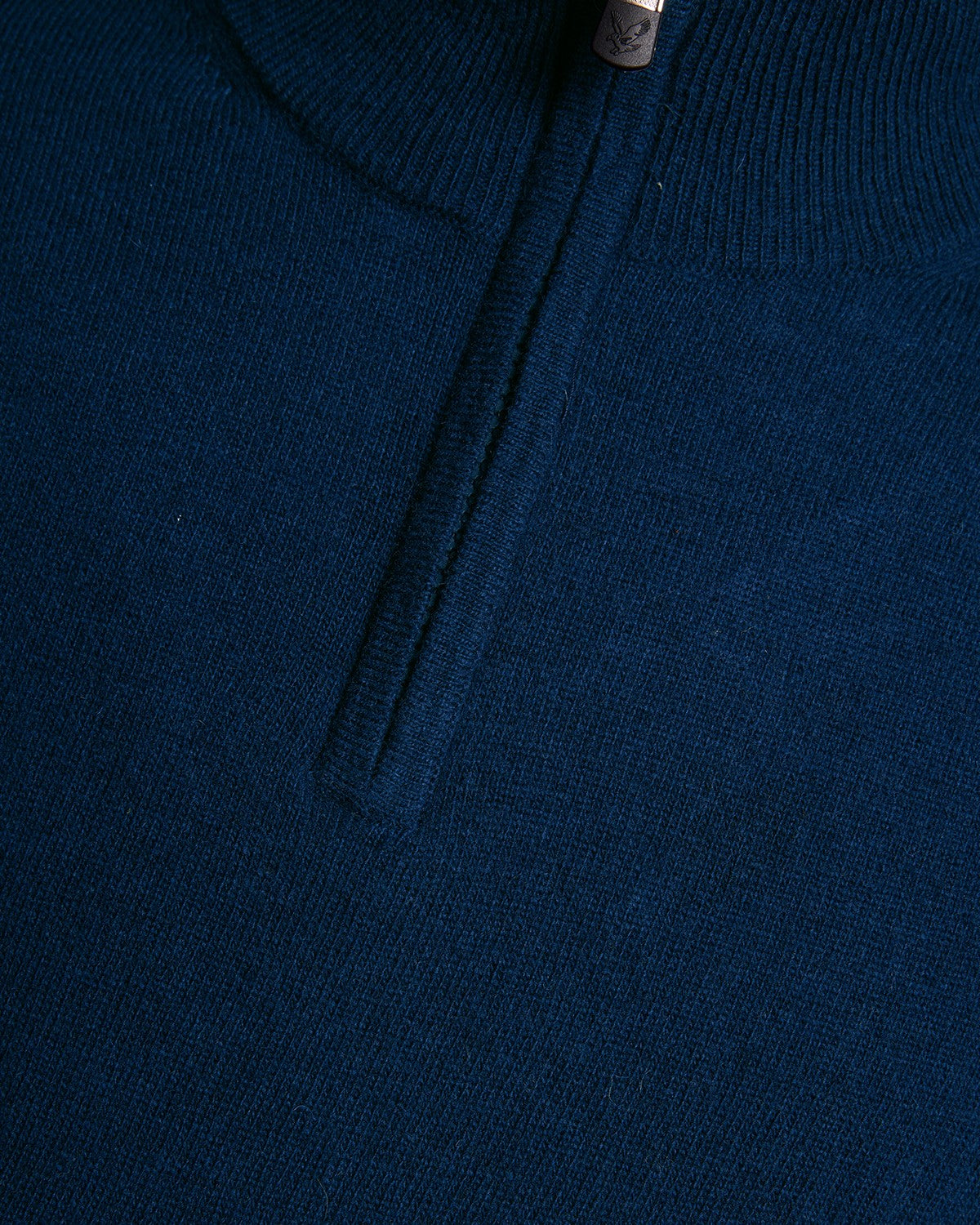 Lyle & Scott Embroidered Lambwool Blend Quarter Zip Jumper