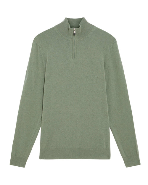 Lyle & Scott Embroidered Lambwool Blend Quarter Zip Jumper