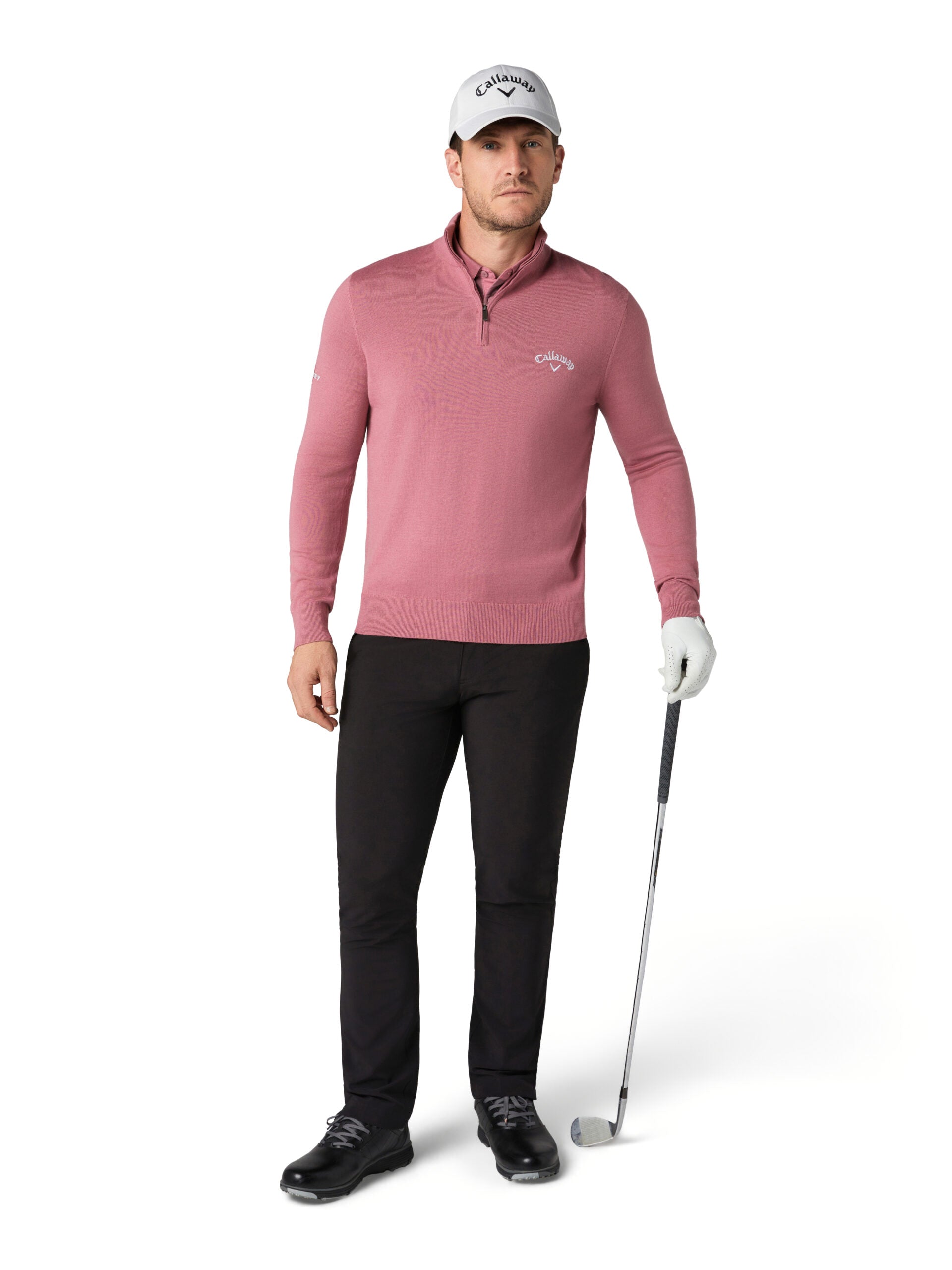 Callaway 1/4 Zip Merino Blend Sweater