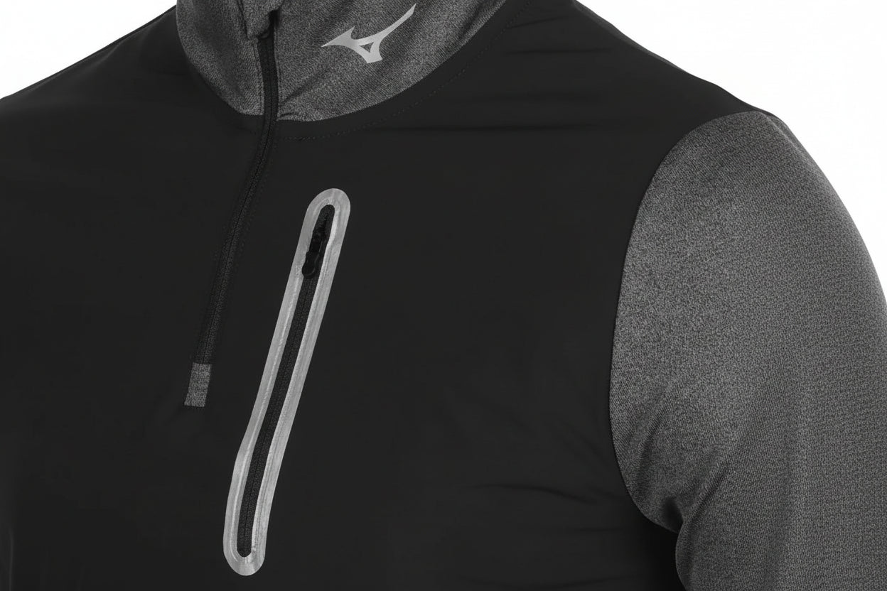 Mizuno Melange Reflect 1/4 Zip / Black