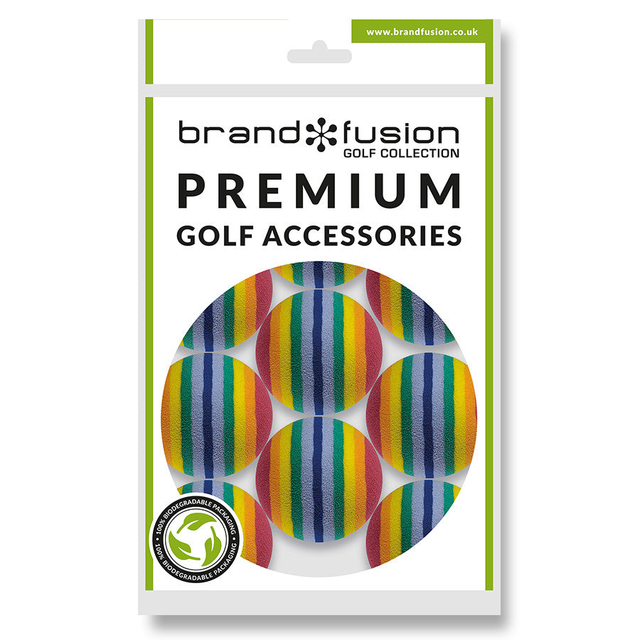 Brand Fusion Practice Foamballs - Striped (x9)