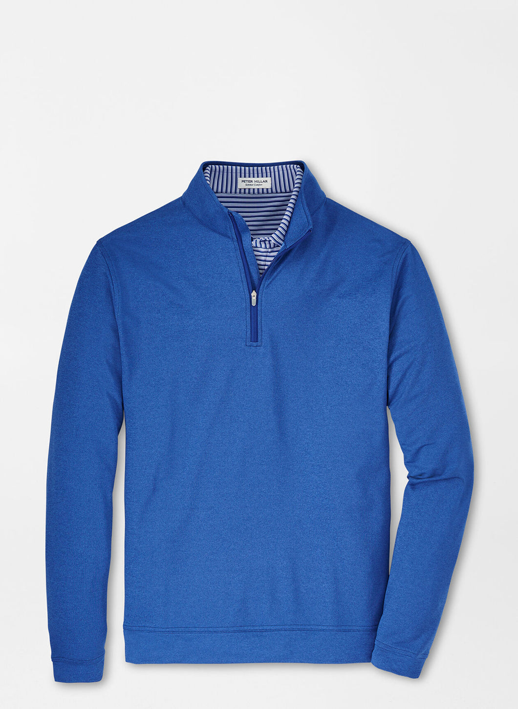 Peter Millar Perth Melange 1/4 Zip Sweater / Medium / Starboard Blue