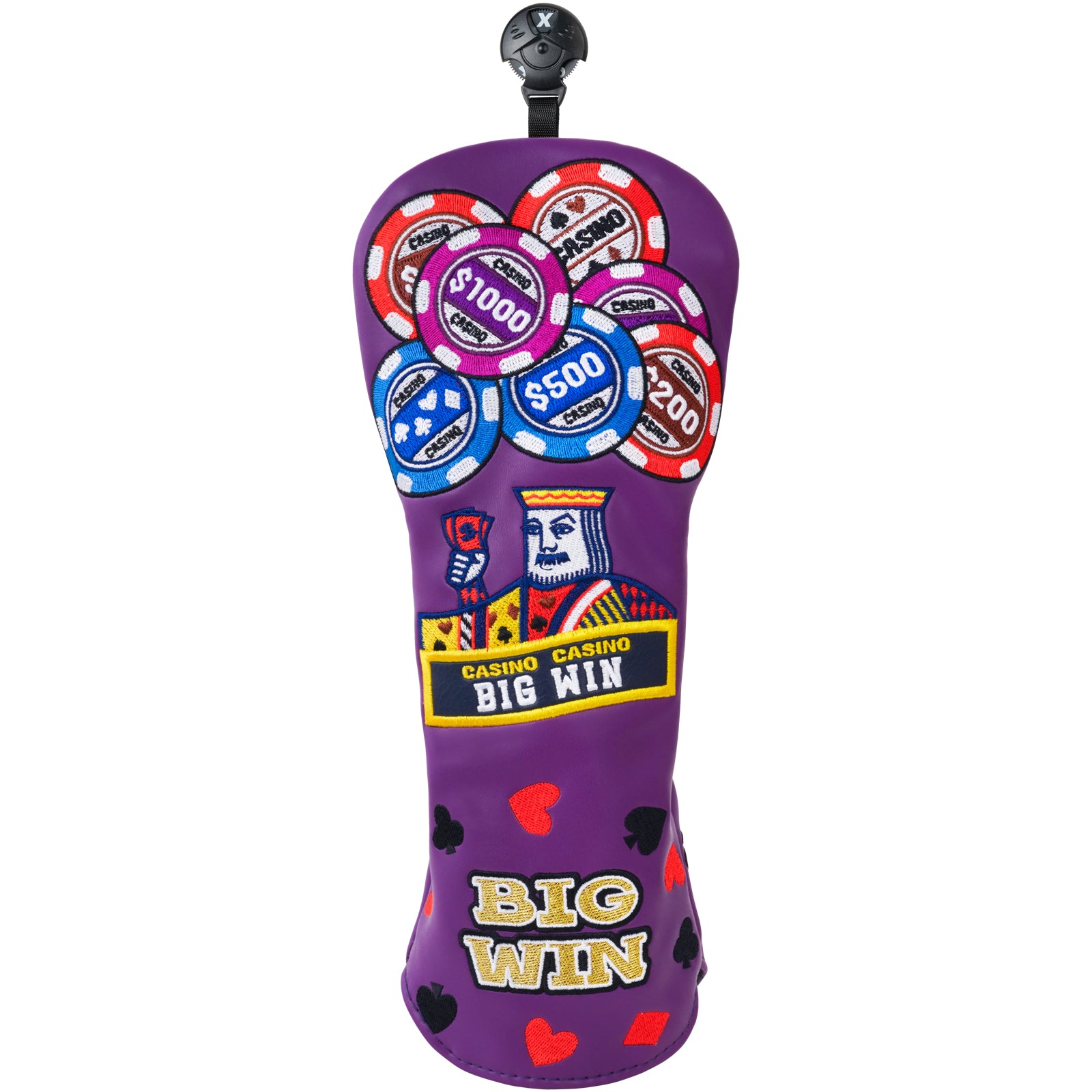 "Purple Poker BIGWIN" Fairway Headcover