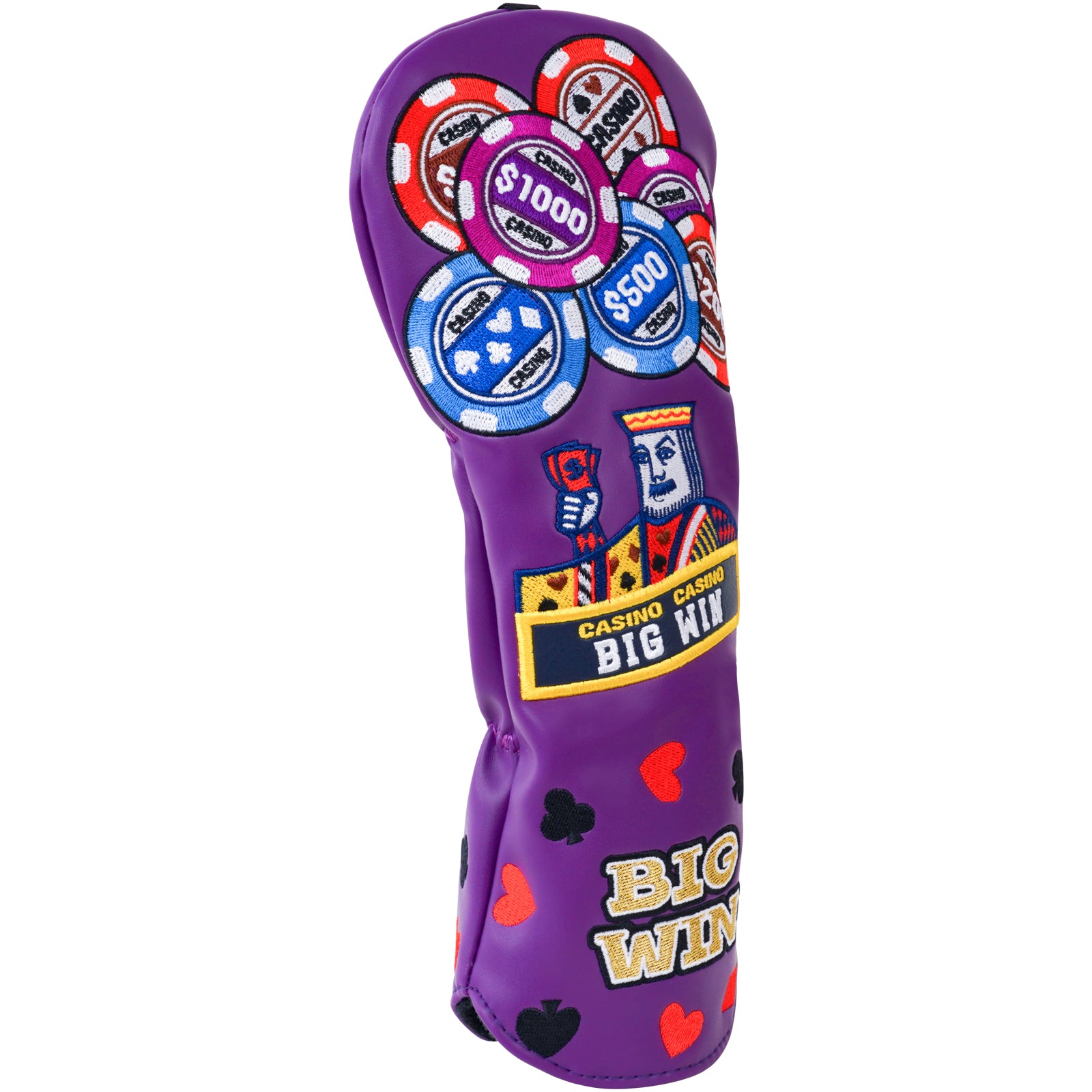 "Purple Poker BIGWIN" Fairway Headcover