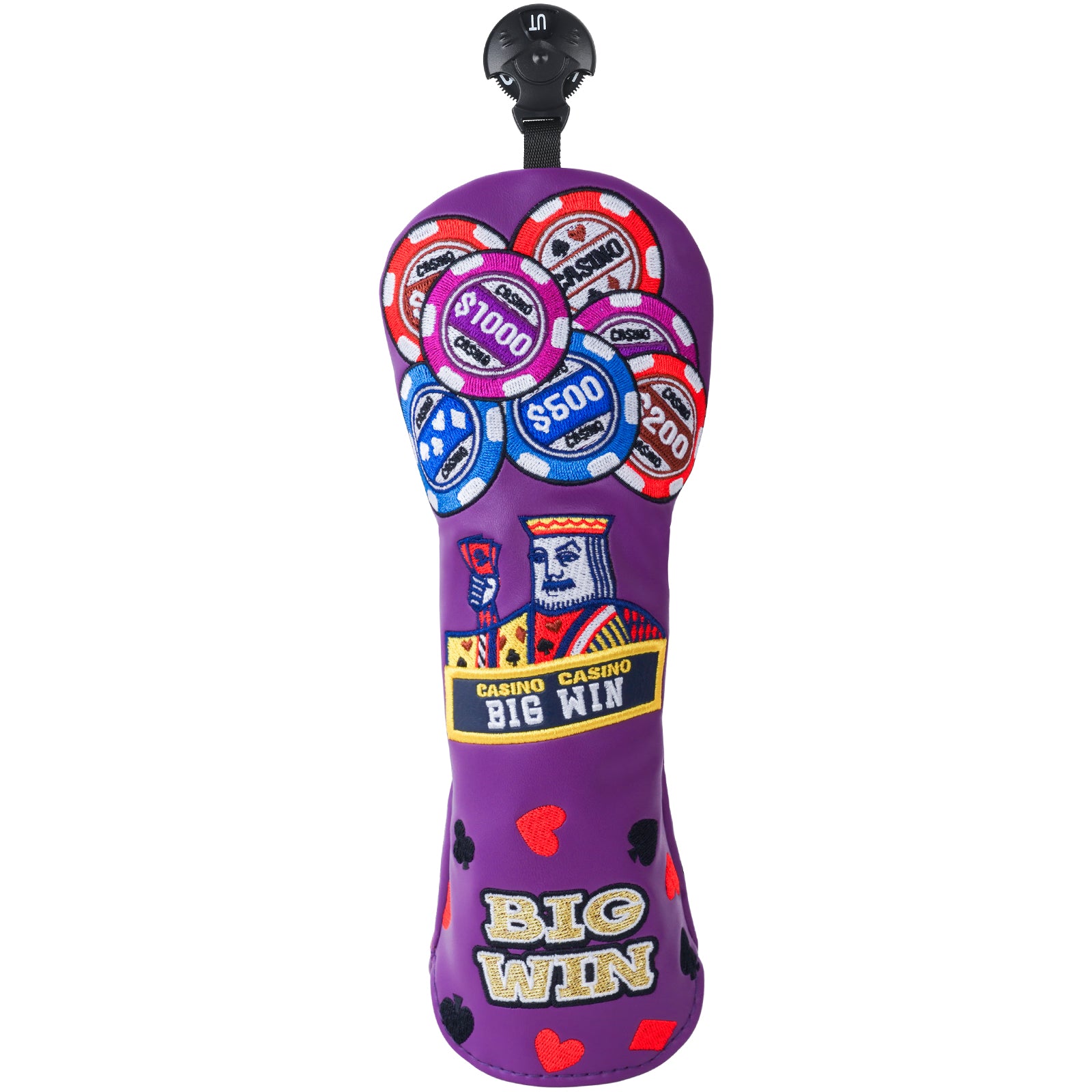"Purple Poker BIGWIN" Hybrid Headcover