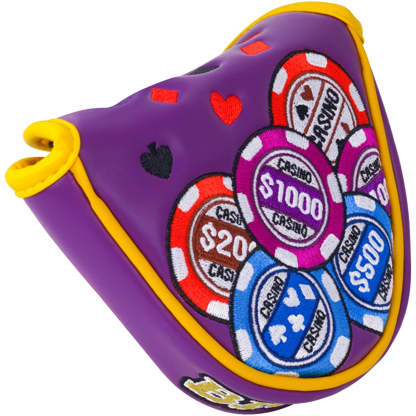 Purple Poker BIGWIN Mallet Headcover