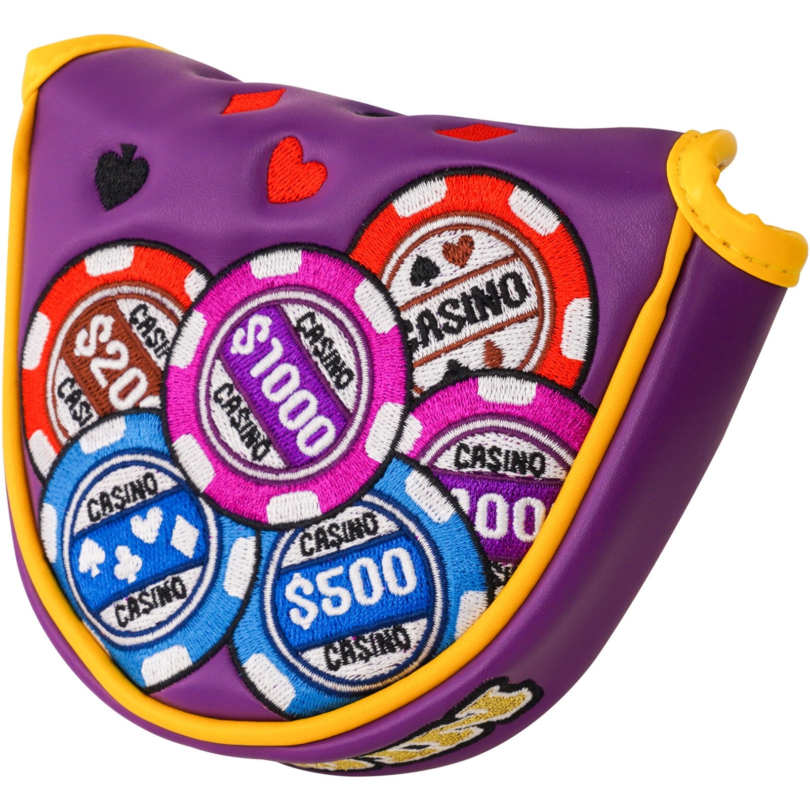 Purple Poker BIGWIN Mallet Headcover