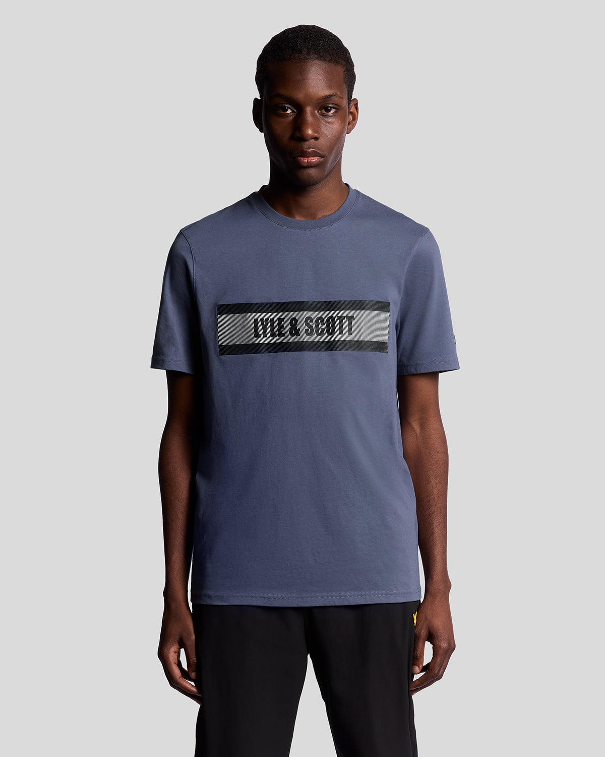 Lyle & Scott Stripe Logo Graphic T-Shirt
