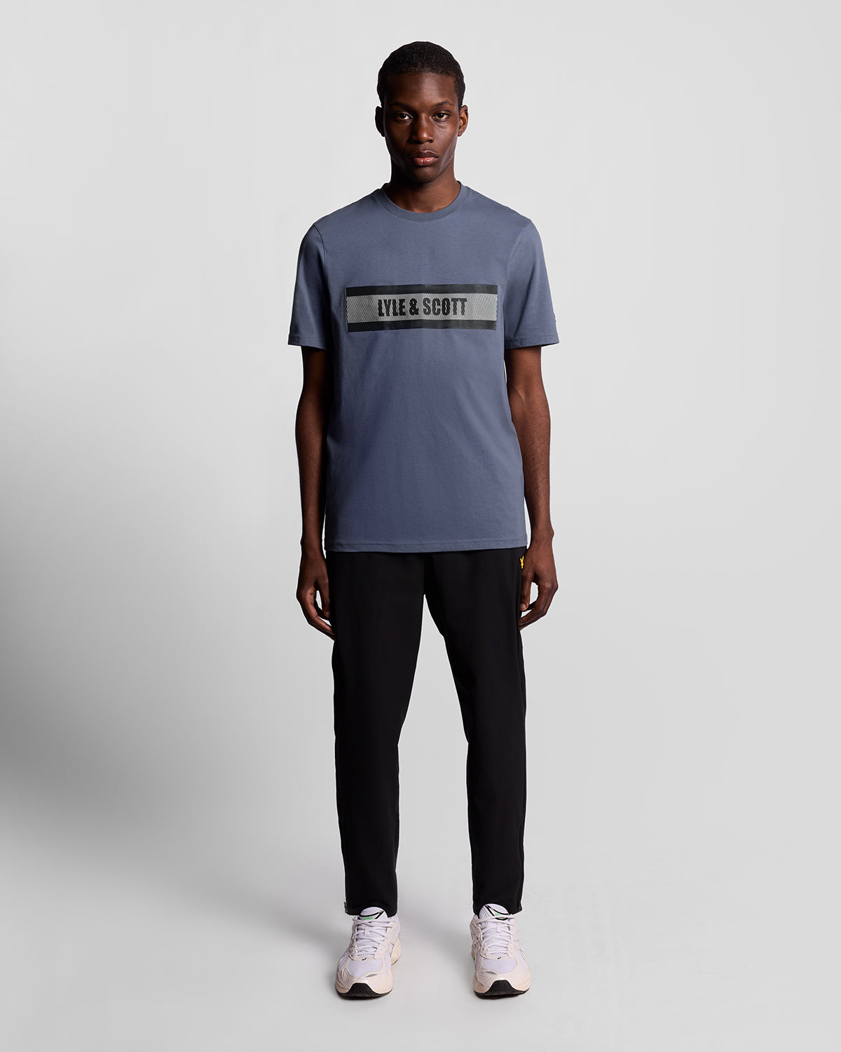 Lyle & Scott Stripe Logo Graphic T-Shirt
