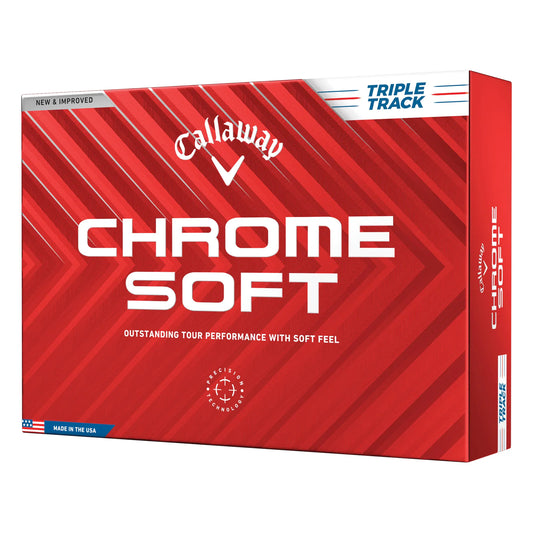 Callaway Chrome Soft Triple Track Golf Balls (12) White