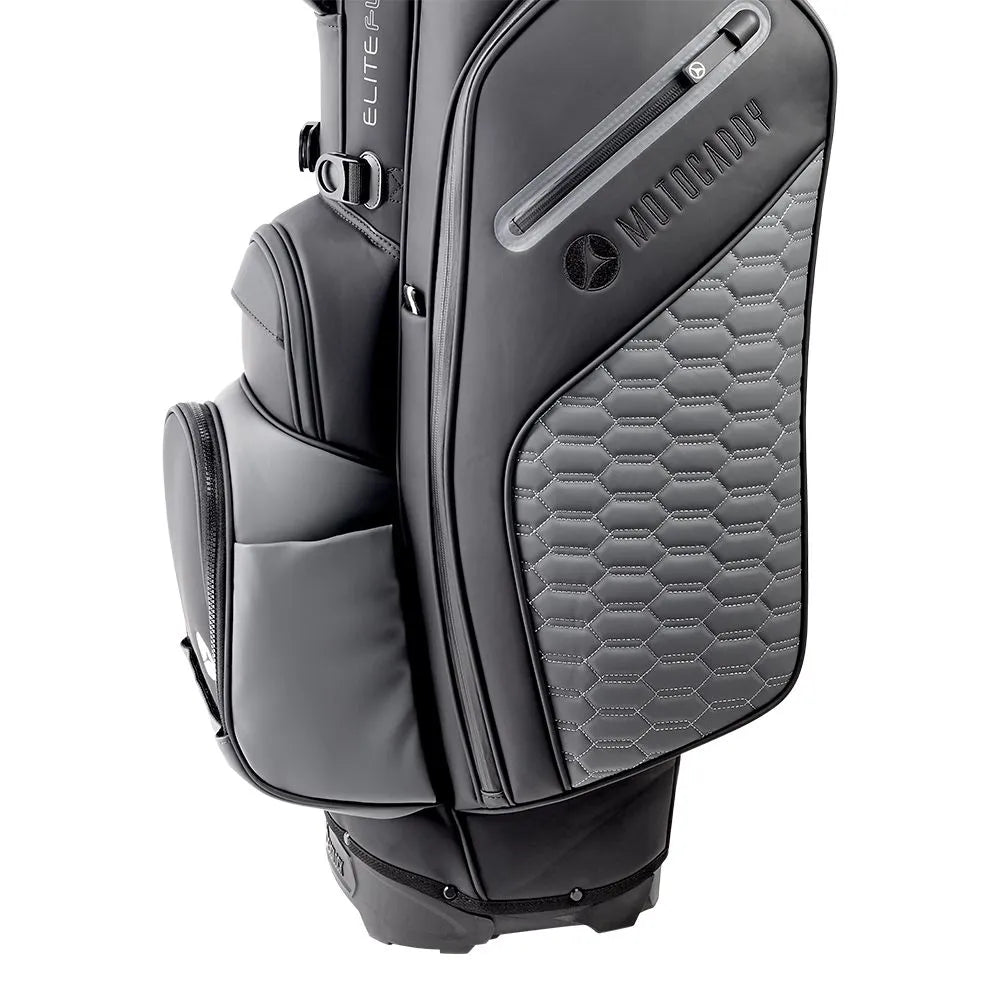 Motocaddy EliteFLEX Hybrid 2025 Stand Bag / 14-Way Divider / Black & Grey