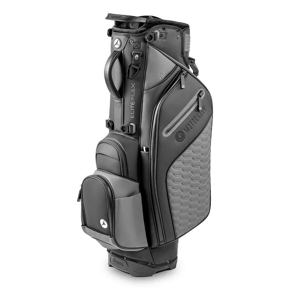 Motocaddy EliteFLEX Hybrid 2025 Stand Bag / 14-Way Divider / Black & Grey