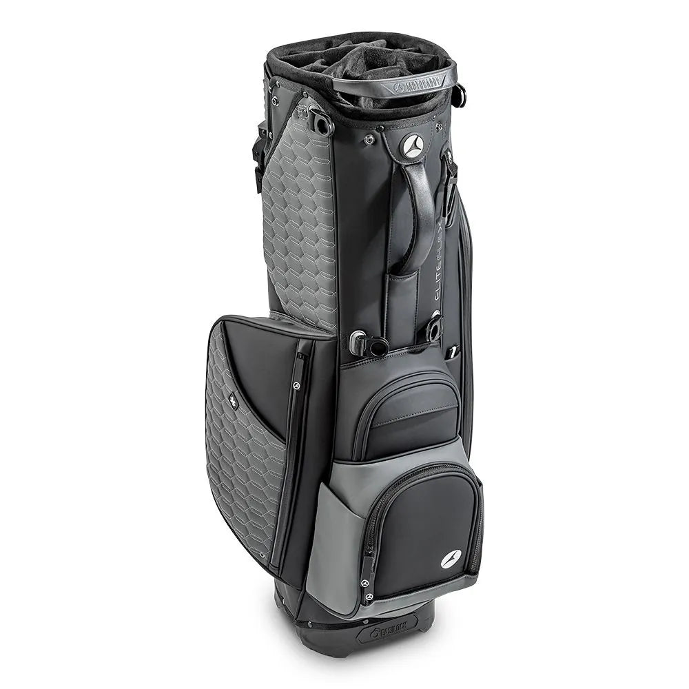 Motocaddy EliteFLEX Hybrid 2025 Stand Bag / 14-Way Divider / Black & Grey