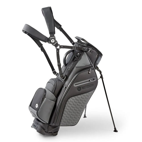 Motocaddy EliteFLEX Hybrid 2025 Stand Bag / 14-Way Divider / Black & Grey