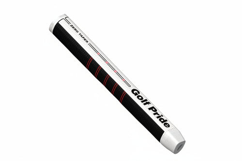 Golf Pride Zero Taper Large Jumbo Putter Grip (Black/White/Red)