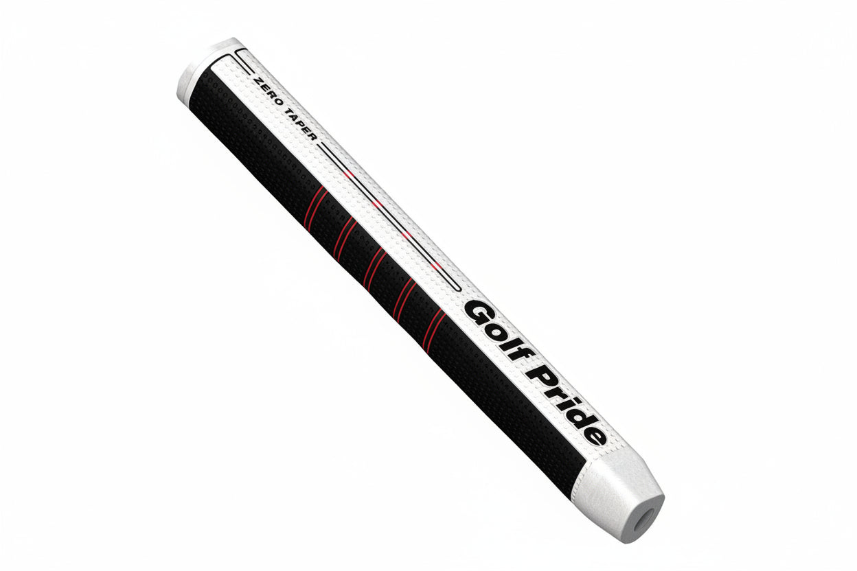 Golf Pride Zero Taper Medium Midsize Putter Grip (Black/White/Red)