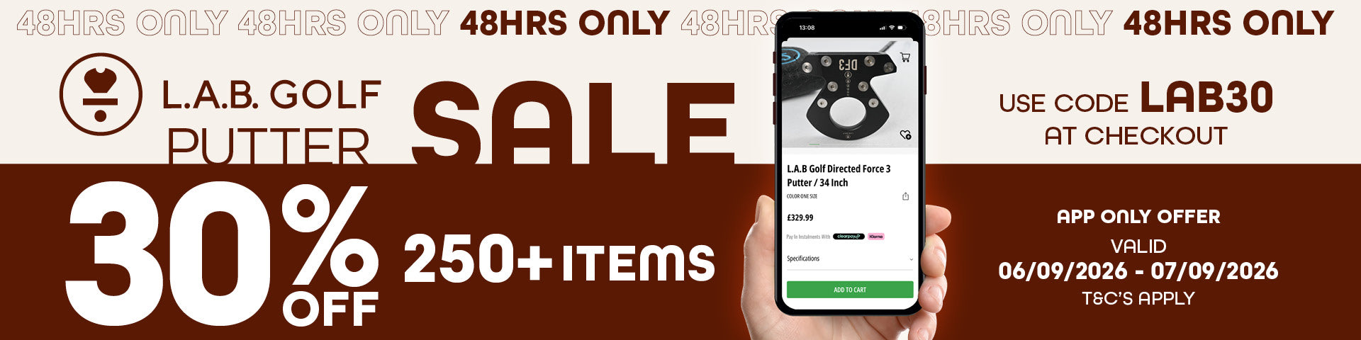 GET 30% OFF LAB PUTTERS